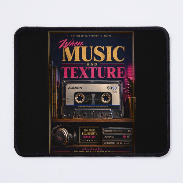 Item preview, When Music Had Texture Retro Cassette Poster designed and sold by Sketchlegacy.
