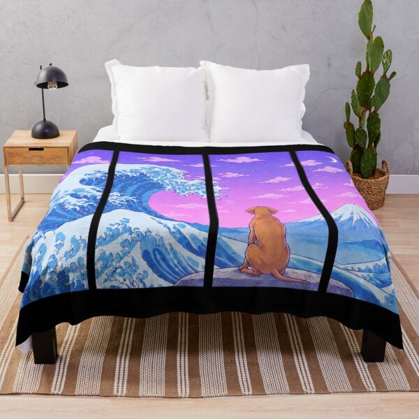 Item preview, Funny Vizsla Japanese Kanagawa Wave Vapor Japan Boys Girls Kids designed and sold by FurryHavenPH.
