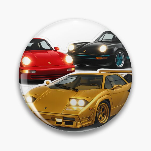 Item preview, Porsche 911, Lamborghini Countach sports cars designed and sold by crayonpixels.
