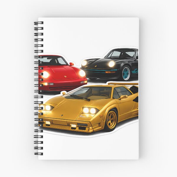 Item preview, Porsche 911, Lamborghini Countach sports cars designed and sold by crayonpixels.
