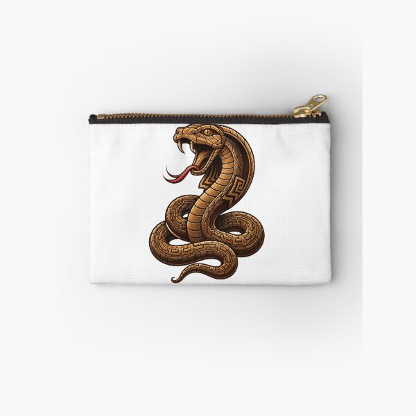 Item preview, Bronze cobra snake design – Ancient geometric snake art designed and sold by FusiTink.