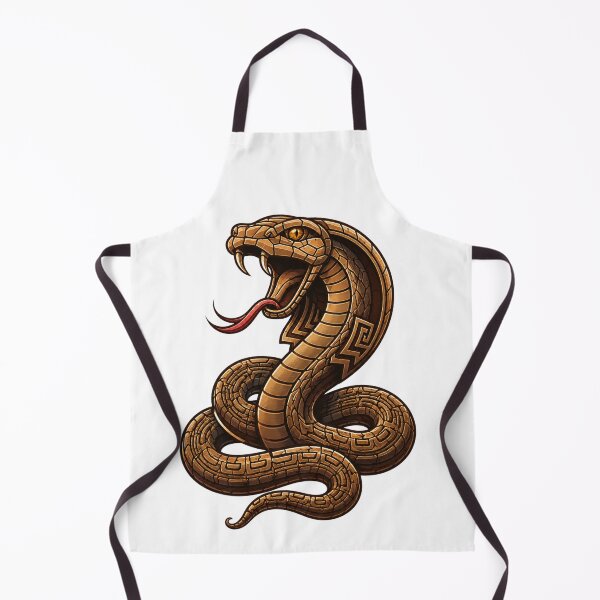 Item preview, Bronze cobra snake design – Ancient geometric snake art designed and sold by FusiTink.