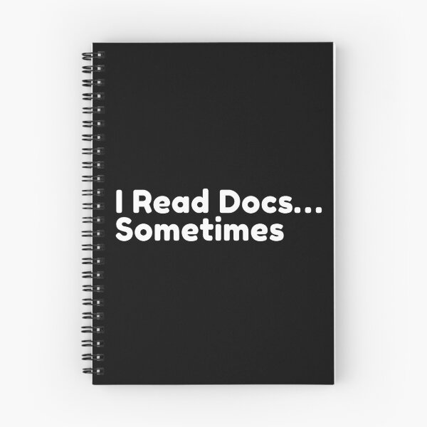 Item preview, I Read Docs Sometimes Funny Developer designed and sold by Redstrawberry13.