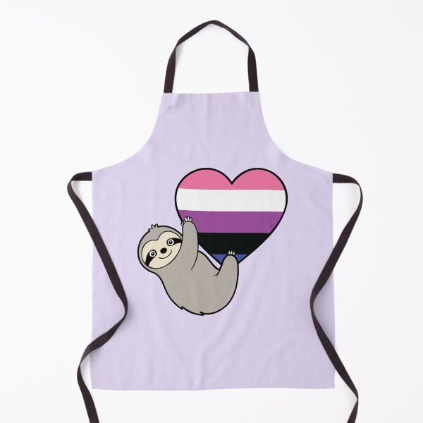 Item preview, Genderfluid Pride Sloth Hugging Heart - LGBTQ+ Pride Design designed and sold by Cannaxes Studio.