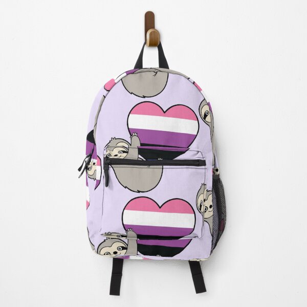 Item preview, Genderfluid Pride Sloth Hugging Heart - LGBTQ+ Pride Design designed and sold by Cannaxes Studio.