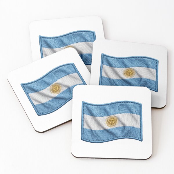 Item preview, Embroidered Argentina Flag Patch - Waving Tactical Crest Design designed and sold by VisualStudio97.