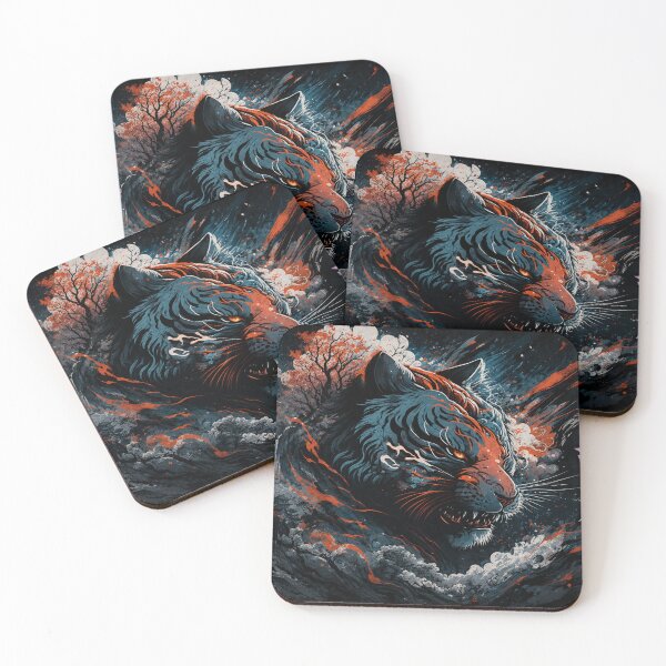 Item preview, Black Tiger: Guardian of the Mountain Realm designed and sold by Fei Long Design Hub.