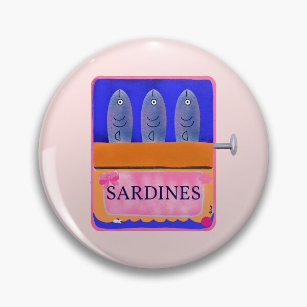 Item preview, Sardines on pastel pink background designed and sold by giulyz.
