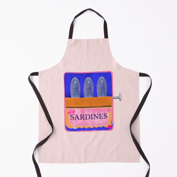 Item preview, Sardines on pastel pink background designed and sold by giulyz.