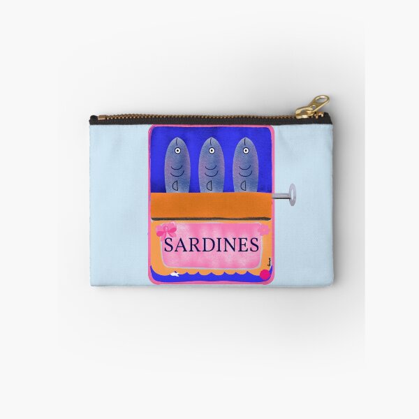 Item preview, Sardines Tin Box on powder blue background designed and sold by giulyz.