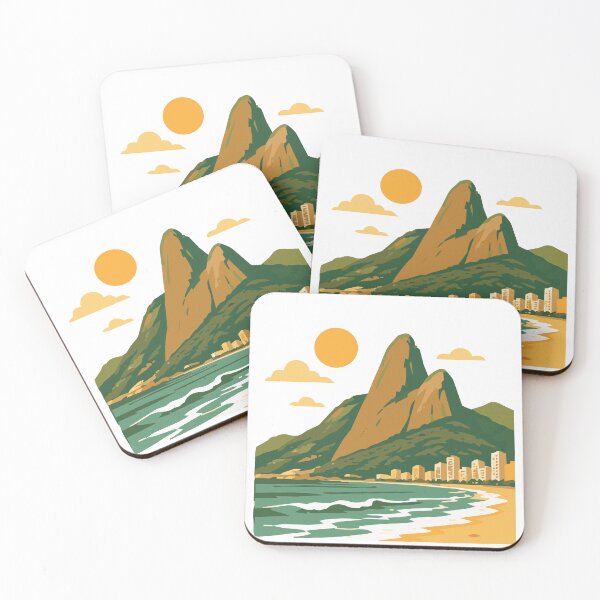 Item preview, Ipanema Beach & Two Brothers Mountain designed and sold by Napofazarte.