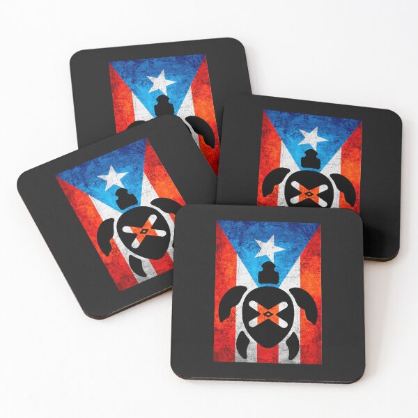 Item preview, Puerto Rico Flag Taino Turtle Boricua Pride designed and sold by erozzz.