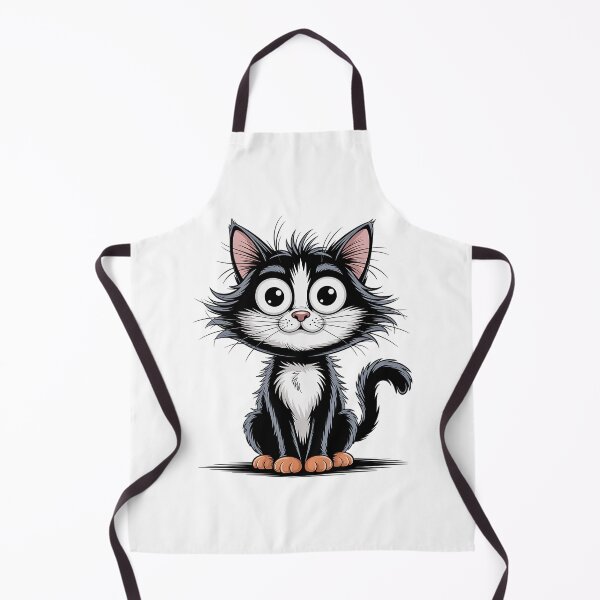 Item preview, Cute Surprised Black Cat Cartoon designed and sold by Cool-cat-art.