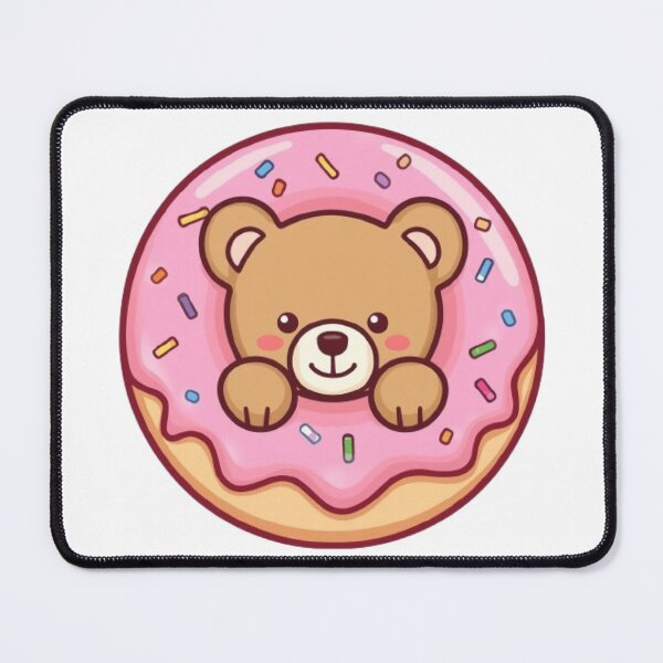 Item preview, Donut Bear Kawaii Sticker designed and sold by Stylestickers55.