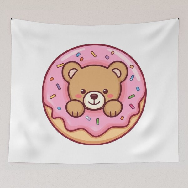Item preview, Donut Bear Kawaii Sticker designed and sold by Stylestickers55.