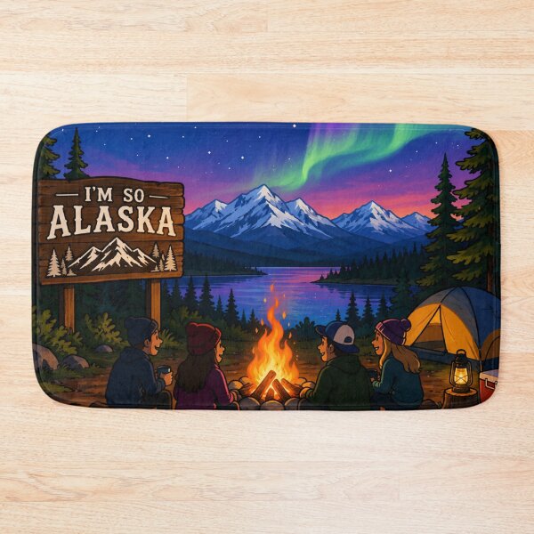 Item preview, Estoy muy acampando en Alaska designed and sold by YahnaKay.