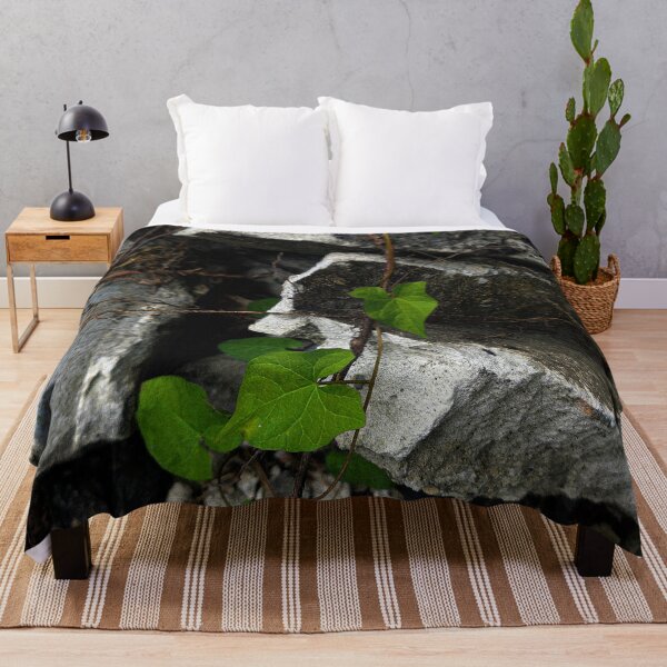 Item preview, Resilience of Nature: Green Vine on Rocks designed and sold by Apex_Visuals.