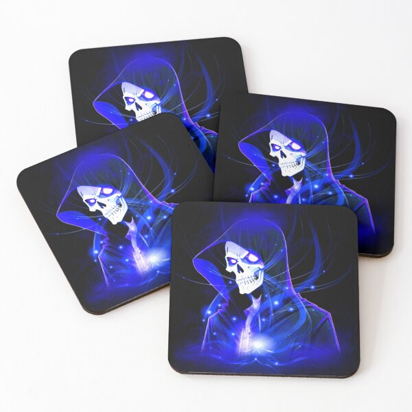 Item preview, Blue Neon Grim Reaper Skull Art designed and sold by StyleBloomes.