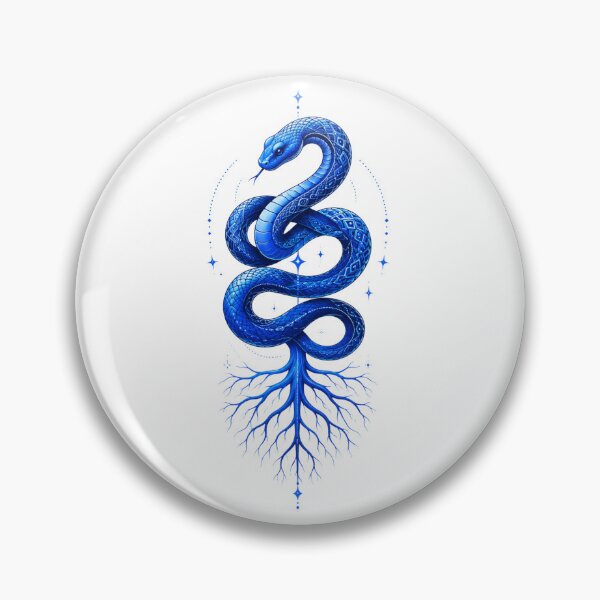 Item preview, Mystic blue snake with roots – Spiritual snake tree design designed and sold by FusiTink.
