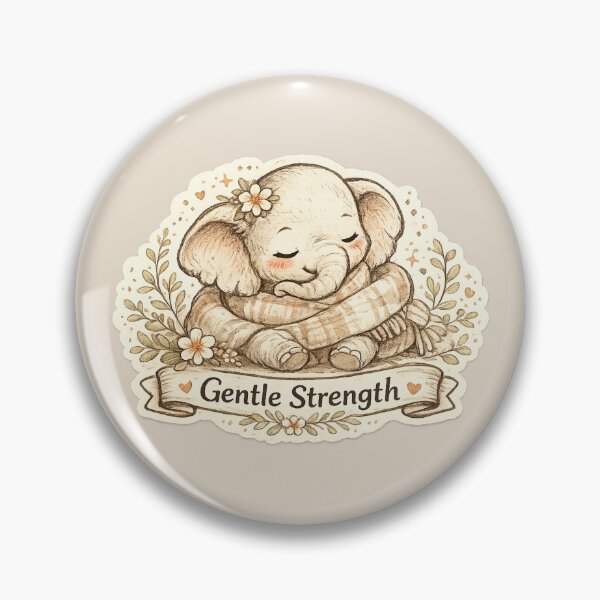 Item preview, Gentle Strength Elephant Inspirational Design designed and sold by Safe Haven Pets.