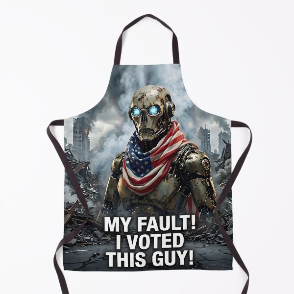 Item preview, Robot Voter Regret Dystopian Future designed and sold by ToxicInkArt.