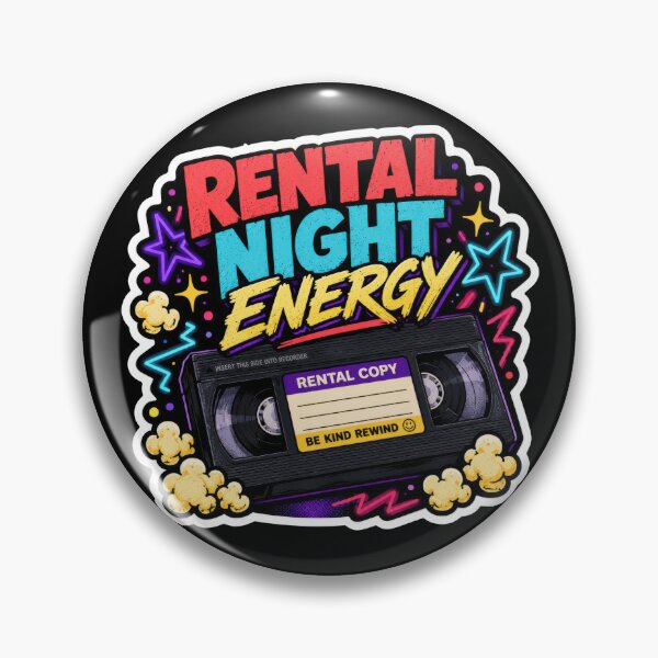 Item preview, Rental Night Energy Retro VHS Sticker  designed and sold by Sketchlegacy.