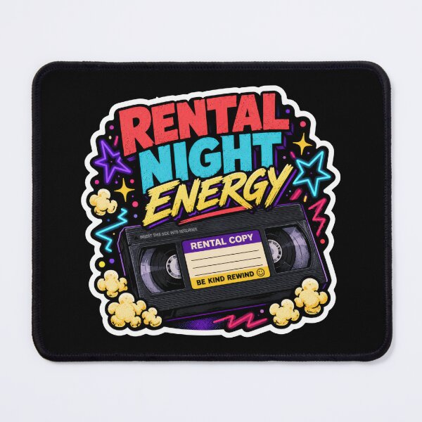 Item preview, Rental Night Energy Retro VHS Sticker designed and sold by Sketchlegacy.
