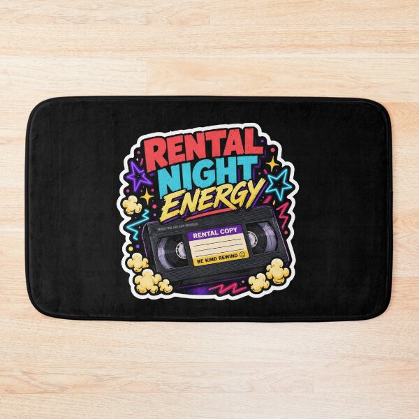 Item preview, Rental Night Energy Retro VHS Sticker  designed and sold by Sketchlegacy.