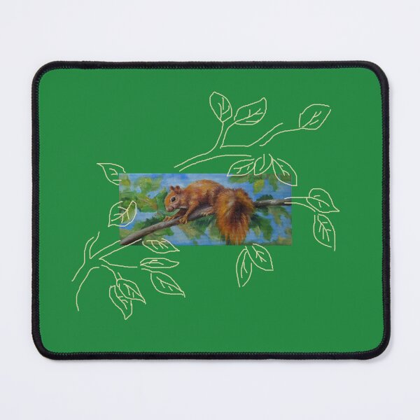 Item preview, Squirrel Oil Painting Wildlife Illustration designed and sold by CanisArtStudio.