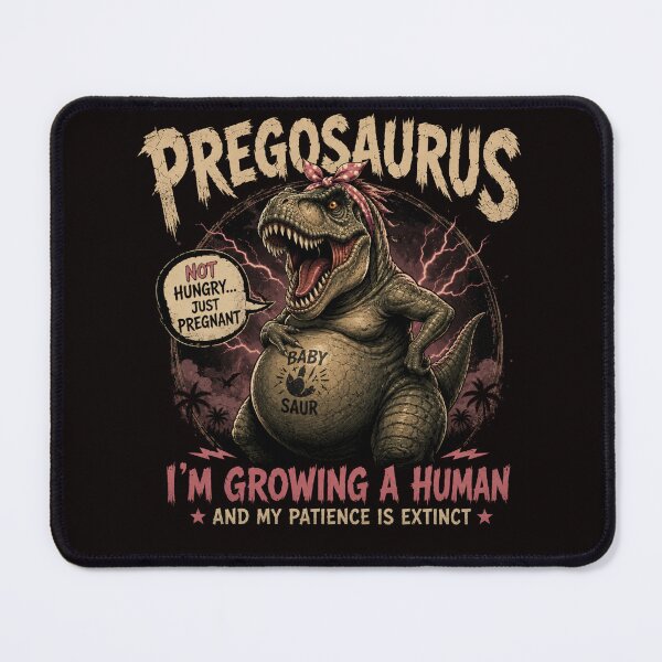 Item preview, Pregosaurus, not hungry just pregnant, i'm growing a human design designed and sold by 2catsDesigner.