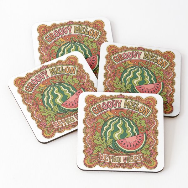 Item preview, Groovy Melon Retro Vibes 70s Psychedelic Watermelon – Bold Vintage Hippie Art | Watermelon Gift designed and sold by irfanshikh.