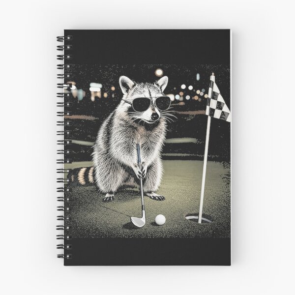 Item preview, Raccoon Sunglasses Putting Course Activity Funny designed and sold by Tsugraf Designs.