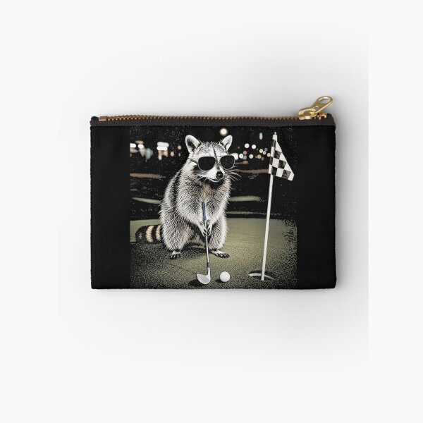Item preview, Raccoon Sunglasses Putting Course Activity Funny designed and sold by Tsugraf Designs.