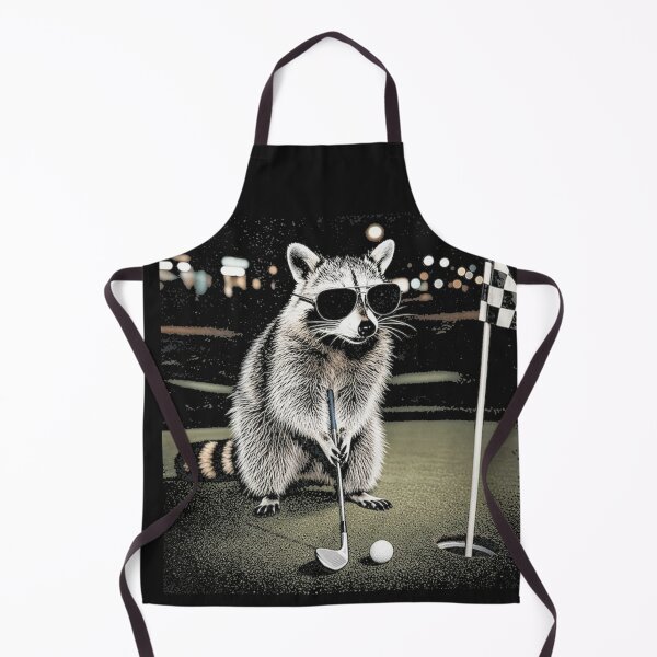 Item preview, Raccoon Sunglasses Putting Course Activity Funny designed and sold by Tsugraf Designs.