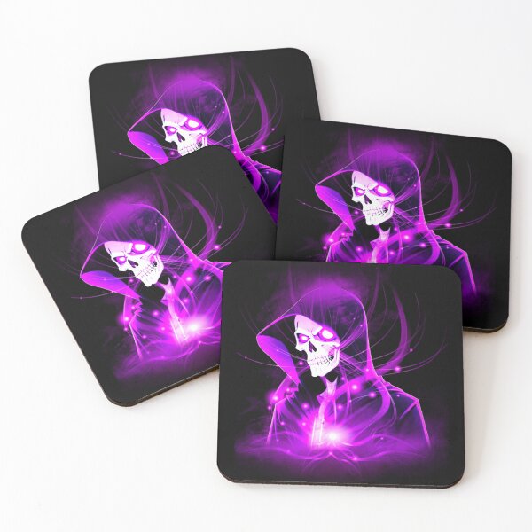 Item preview, Purple Neon Grim Reaper Skull Art designed and sold by StyleBloomes.