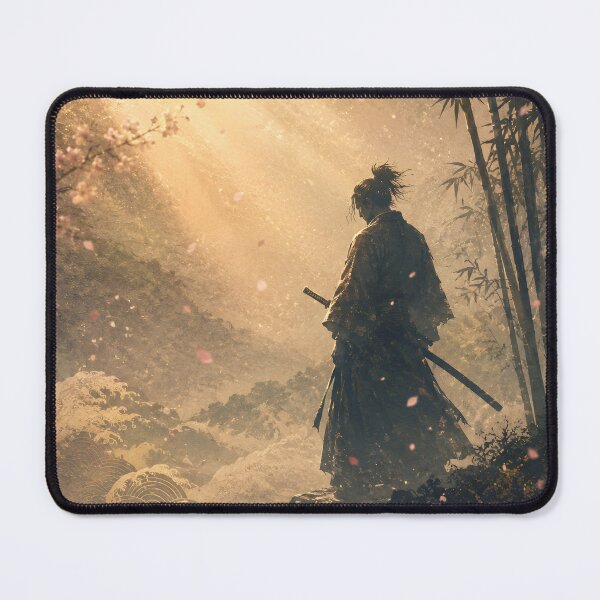 Item preview, Samurai Japanese – Sakura Dawn Wall Art, Vintage Japan Aesthetic designed and sold by Yuzan-japan-art.