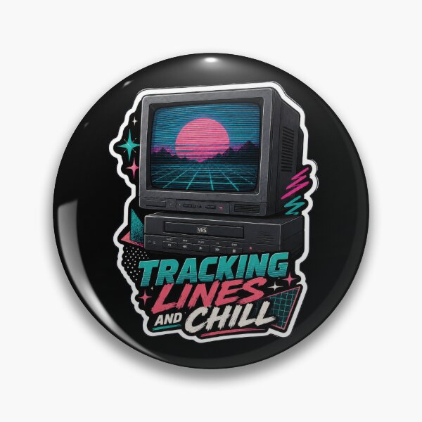 Item preview, Tracking Lines and Chill Retro VHS Sticker  designed and sold by Sketchlegacy.