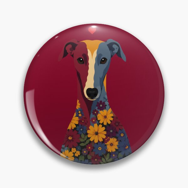 Item preview, Cute Greyhound Whippet Floral designed and sold by bosamji.