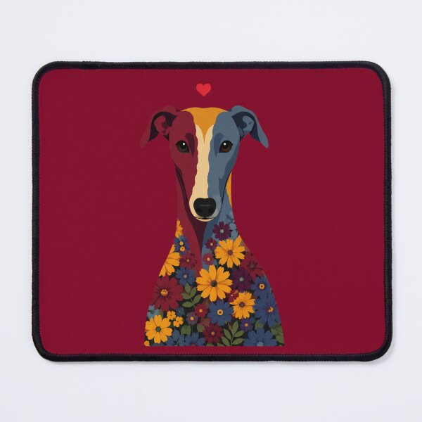Item preview, Cute Greyhound Whippet Floral designed and sold by bosamji.