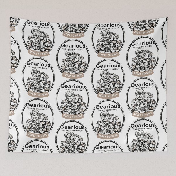 Item preview, Gearious – No Easy Gears Today | Audax Cycling designed and sold by Pedal & Pace.