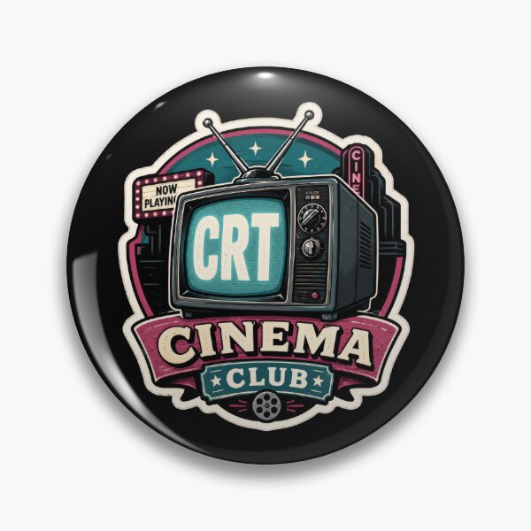 Artikelvorschau, CRT Cinema Club Retro-TV-Aufkleber entworfen und verkauft von Sketchlegacy.