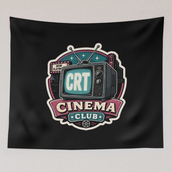 Item preview, CRT Cinema Club Retro TV Sticker  designed and sold by Sketchlegacy.