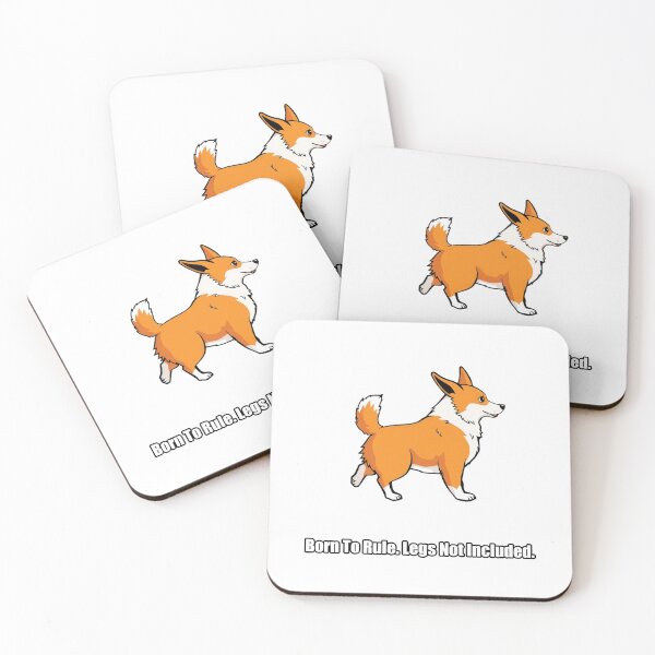 Item preview, Corgi Sticker - Born To Rule Legs Not Included - Funny Corgi Owner Gift designed and sold by pawdrops.