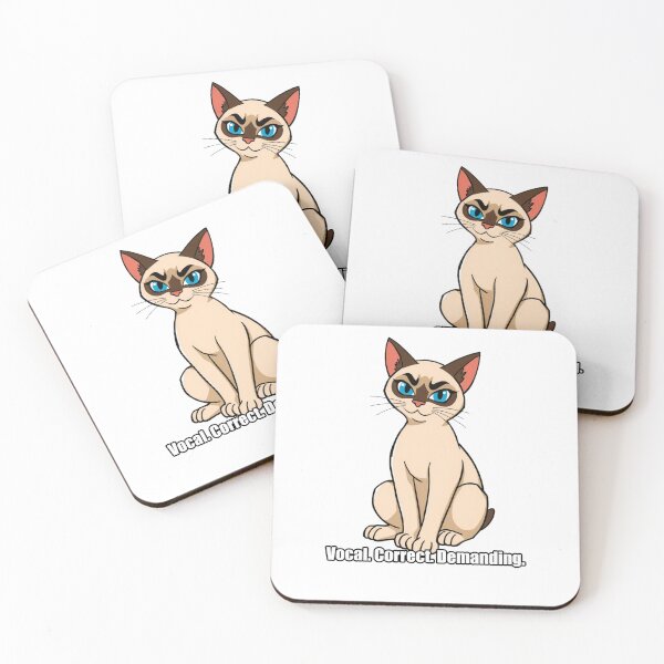 Item preview, Siamese Sticker - Vocal Correct Demanding - Funny Siamese Cat Owner Gift designed and sold by pawdrops.