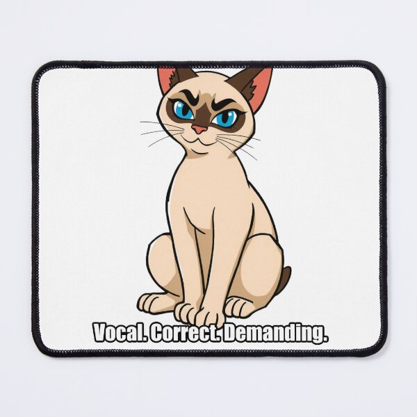 Item preview, Siamese Sticker - Vocal Correct Demanding - Funny Siamese Cat Owner Gift designed and sold by pawdrops.