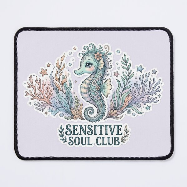 Item preview, Sensitive Soul Club Seahorse Design designed and sold by Safe Haven Pets.