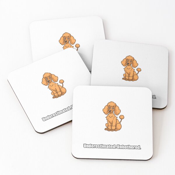 Item preview, Poodle Sticker - Underestimated Unbothered - Funny Poodle Owner Gift designed and sold by pawdrops.