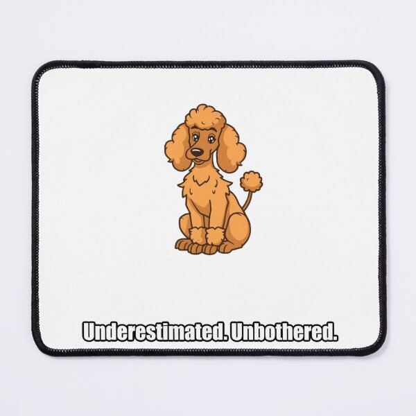 Item preview, Poodle Sticker - Underestimated Unbothered - Funny Poodle Owner Gift designed and sold by pawdrops.