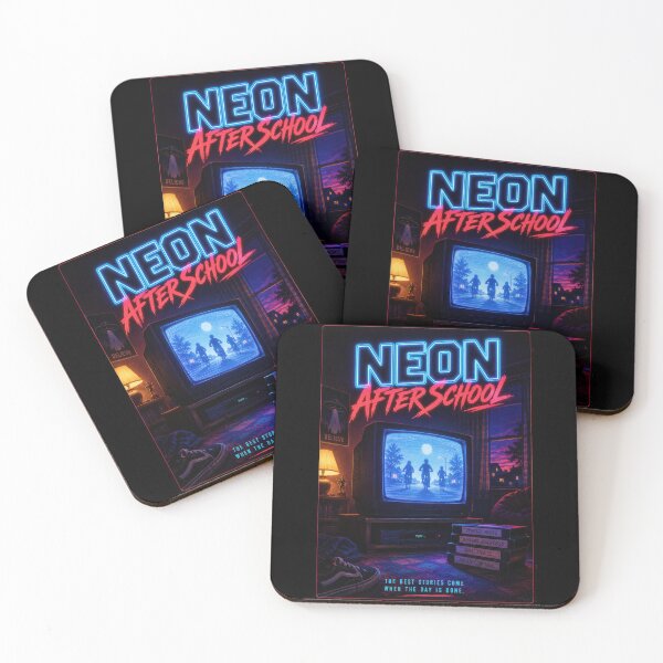 Item preview, Neon After School Retro TV Poster  designed and sold by Sketchlegacy.
