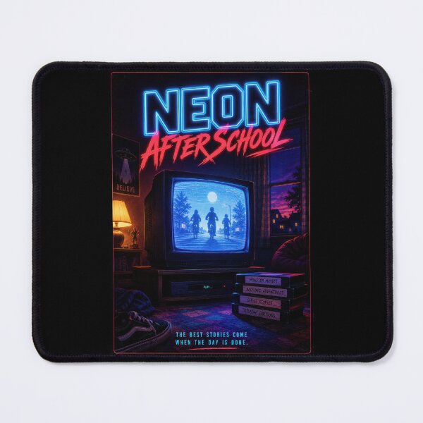 Item preview, Neon After School Retro TV Poster  designed and sold by Sketchlegacy.